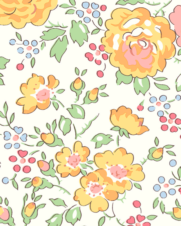 Popelina de algodón Felicite E de Liberty London Oeko-TEX® 100 - Imagen 2