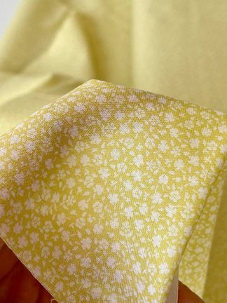 Popelina de algodón Petit Lawn Yellow de Sevenberry