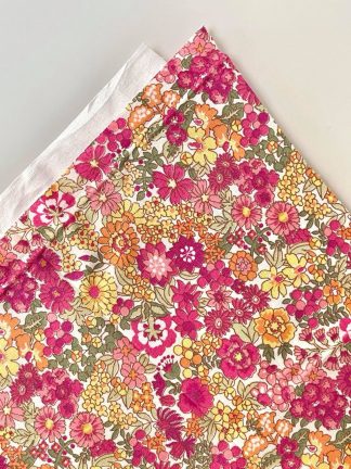 Fat quarter de 48x48 cm Popelina de algodón Petit Garden Magenta de Sevenberry