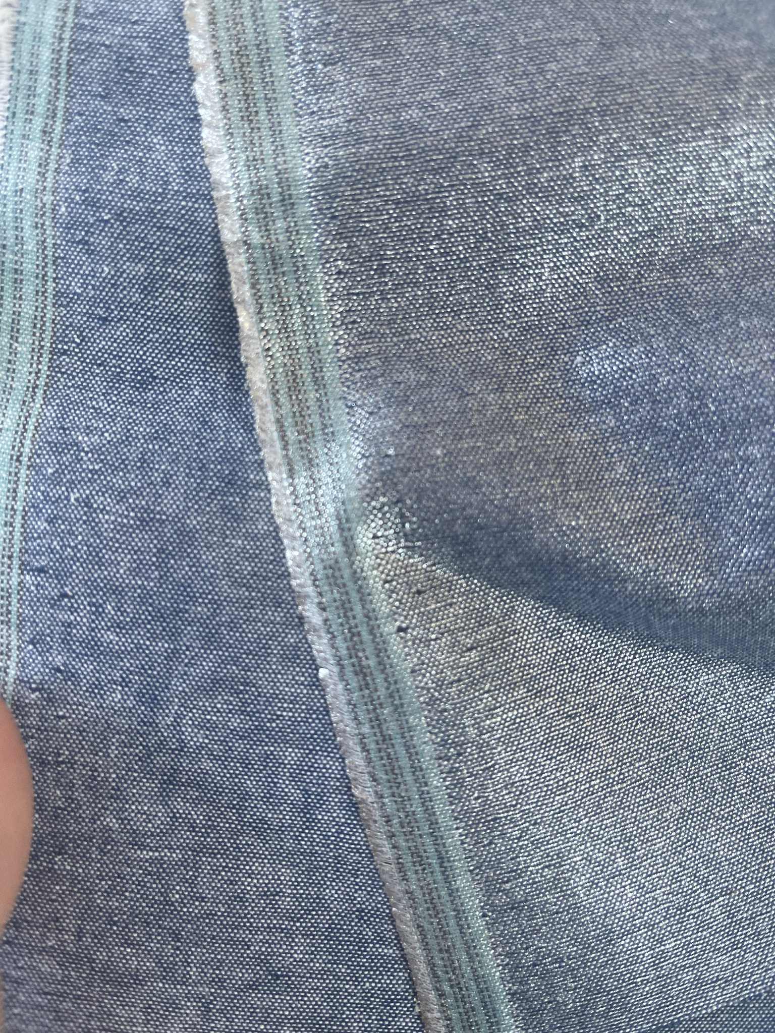 Chambray de algodón Denim con acabado plateado - Imagen 4