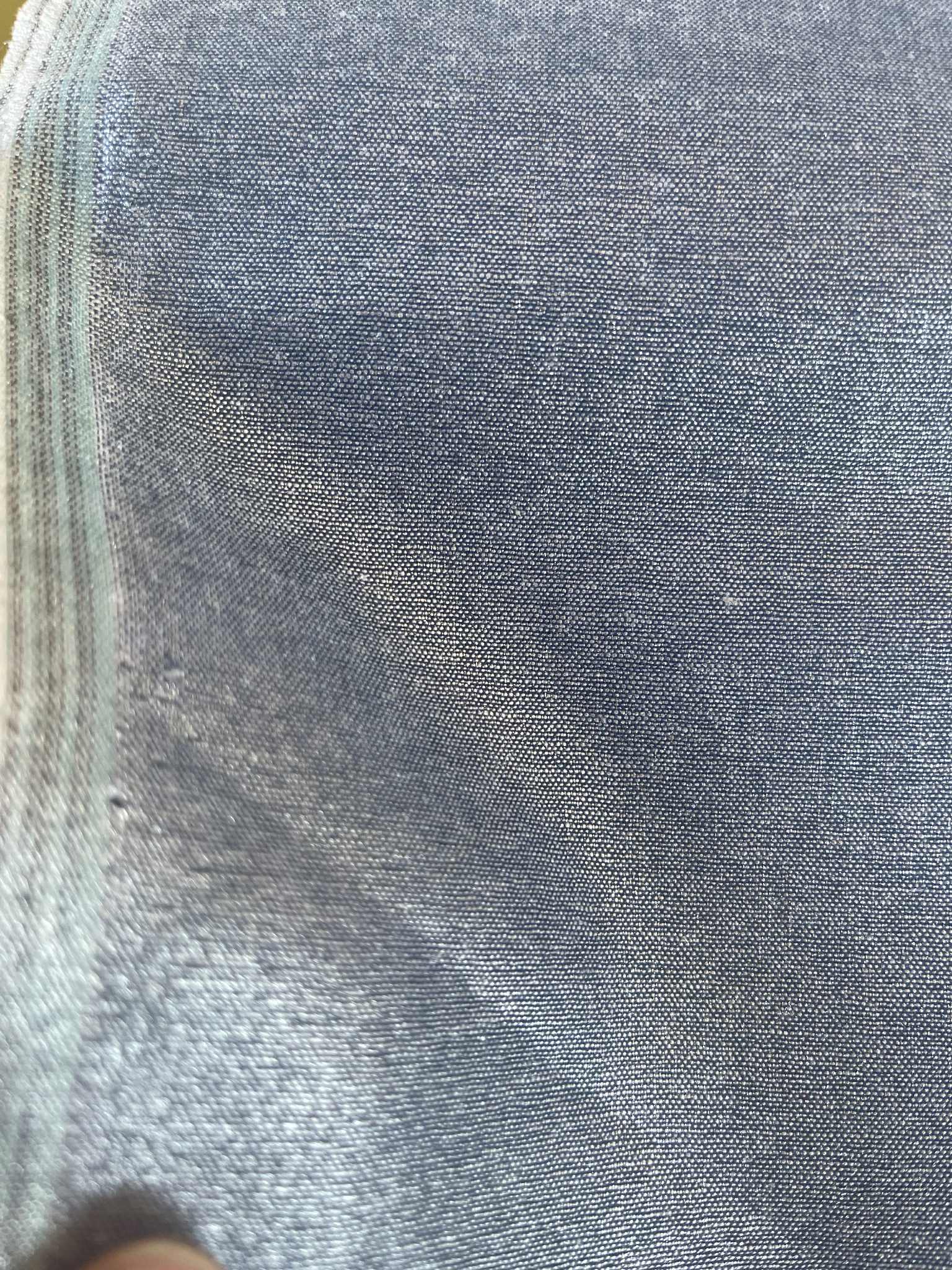 Chambray de algodón Denim con acabado plateado - Imagen 2