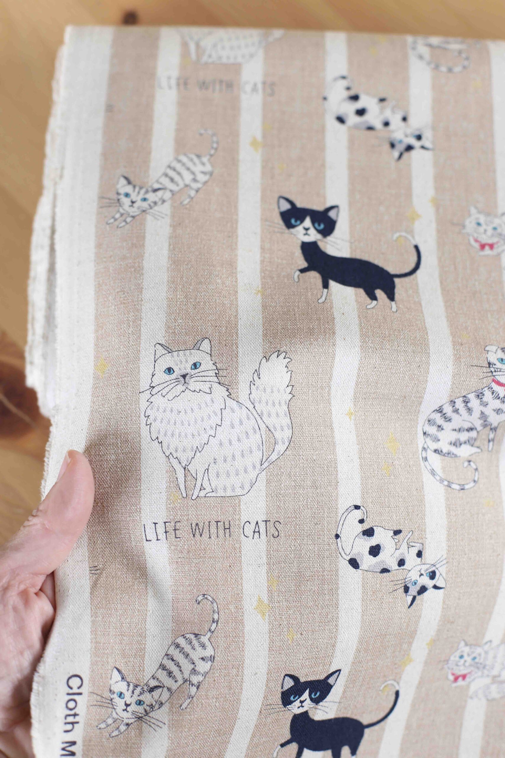 La vida con gatos: Loneta lino algodón
