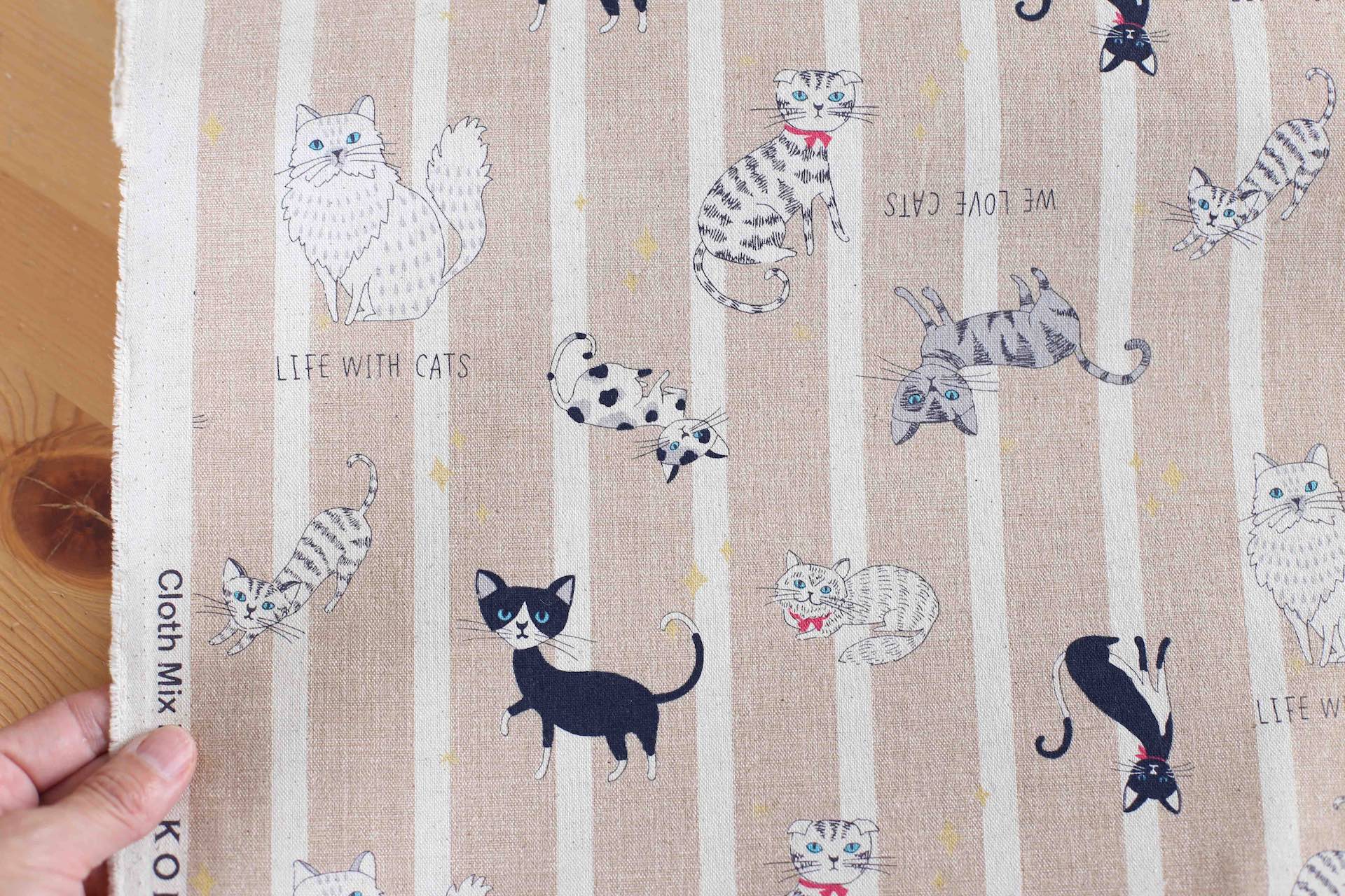 La vida con gatos: Loneta lino algodón - Imagen 3